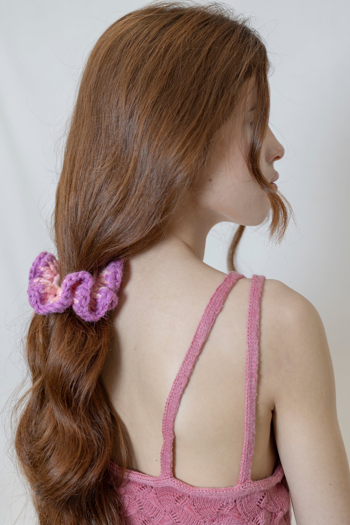 WHIZZY PINK AND PURPLE SCRUNCHIE